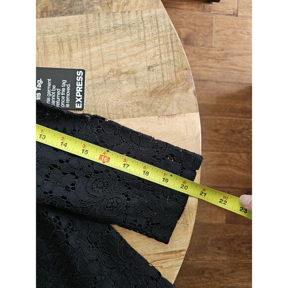 Express Lace Mock Neck Dress Women's Size 6 NWT Black Whimsygoth Cocktail Party - Picture 7 of 11